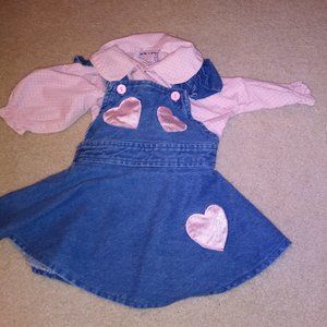 Girls denim Skirt Overalls